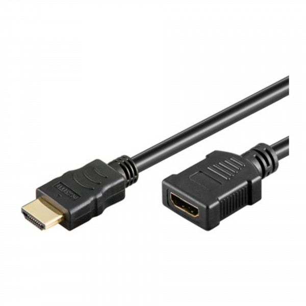 AMPIRE HDMI-Verlängerungskabel 100cm, High Speed/Ethernet/ARC