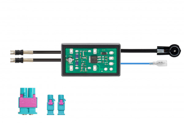 Antennenadapter mit Phantomspeisung von ISO auf DIN 