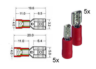 RTA 151.100-0 Flachsteckhülsen