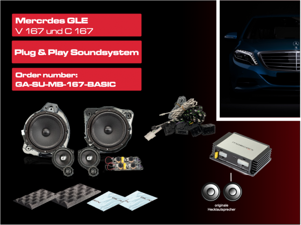 Gladen GA-SU-MB-167-BASIC Soundupgrade für Mercedes GLE