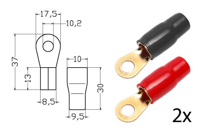 RTA 152.168-0 Kabelschuhe für 20mm² / Ø 10mm